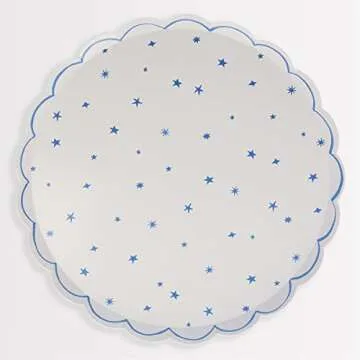 Meri Meri Star Pattern Dinner Plates (Pack of 8)