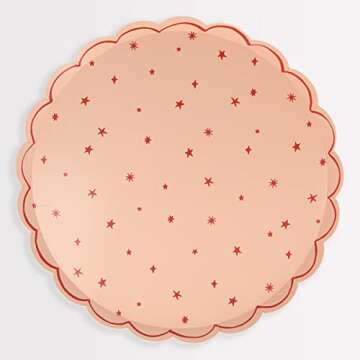 Meri Meri Star Pattern Dinner Plates (Pack of 8)