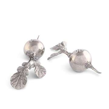 Vagabond House Pewter Radish S & P Shaker Set
