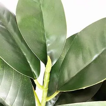 Olivachel Faux Magnolias Long Stem Real Touch Decor