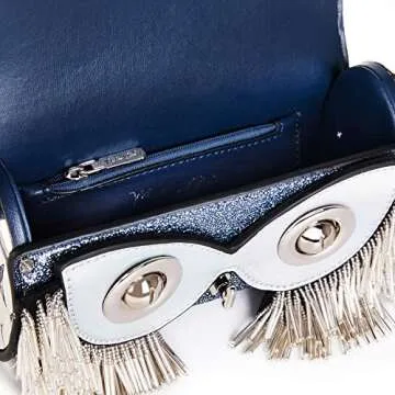 Designer Purse Owl Glitter Purse Beaded Fringe Crossbody Bags for Women Chain Shoulder Bag MC-1028NY