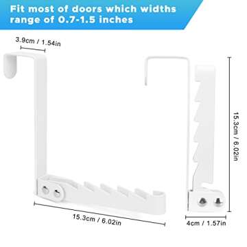 FYY Over The Door Hooks Hanger - Collapsible Storage for Clothes & Towels