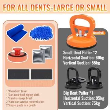 3PCS Dent Puller Tool Kit for Car and Home Repairs