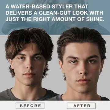 CRVFT Gel Pomade 4oz | High Shine/Medium Hold | Water Based/Water Soluble | Ideal For Short/Medium Thin/Thick Hair | For A Clean Cut Look | Men’s Styling Product [Clear], Stylist Approved [Scented]