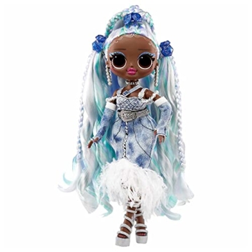 L.O.L. Surprise! OMG Fashion Show Hair Edition Lady Braids 10" Fashion Doll w/Magic Mousse, Transfor...