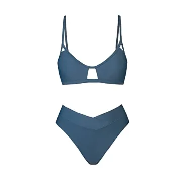 Stylish CUPSHE Bikini Set for Women - High Waisted, Cut Out