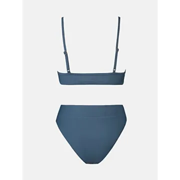 Stylish CUPSHE Bikini Set for Women - High Waisted, Cut Out