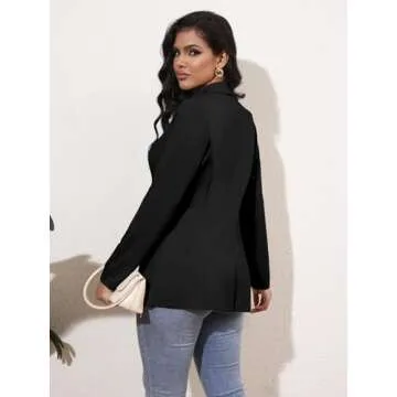 Stylish Genhoo Women's Open Front Blazer for Every Occasion