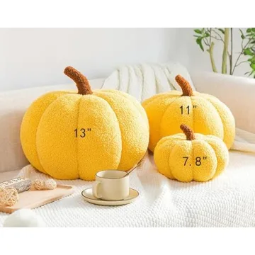 Maxpetus 3D Pumpkin Pillow - Cozy Fall Decor for All
