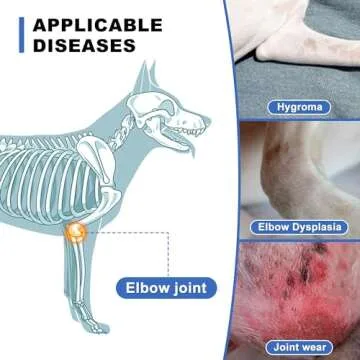 NeoAlly Breathable Dog Elbow Brace Protector for Canine Elbow and Shoulder Support Elbow Hygroma, Dysplasia, Osteoarthritis, Elbow Calluses, Pressure Sores and Shoulder Dislocation (Right X-Small)