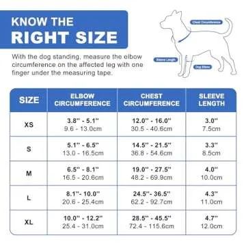 NeoAlly Breathable Dog Elbow Brace Protector for Canine Elbow and Shoulder Support Elbow Hygroma, Dysplasia, Osteoarthritis, Elbow Calluses, Pressure Sores and Shoulder Dislocation (Right X-Small)