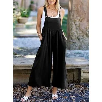 Stylish ANRABESS Women's Summer Jumpsuits in Black