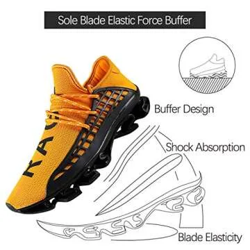 DUORO Mens Slip On Running Shoes for Ultimate Comfort