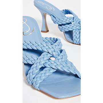 Sam Edelman Women's Marjorie Slides in True Blue, Size 8.5