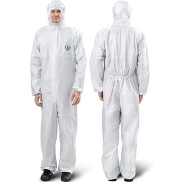 Medtecs Hazmat Suits - 6 Sizes Disposable Protective Coveralls Suit
