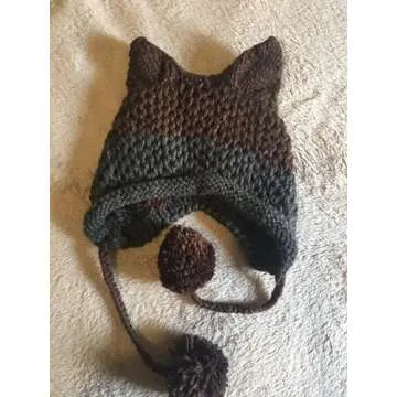 Cute Handmade Cat Beanie for Women - Cozy & Stylish