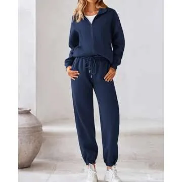 Cozy BTFBM Women's Fleece Sweatsuit Set for Fall