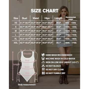 MANGOPOP Women's Stylish and Comfortable Henley Bodysuit