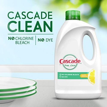 Cascade Free & Clear Gel Dishwasher Detergent Liquid