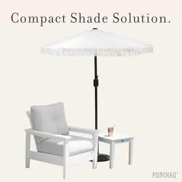 Punchau Boho Umbrella - Chic 6ft UV Resistant Shade