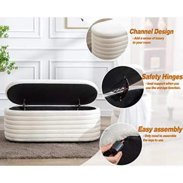 Kmax 45" Stylish Storage Bench for Home Decor
