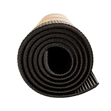 Hugger Mugger Ultimate Cushion Yoga mat - Black - Ultimate thick, grippy, soft yoga mat, extra long and wide, and extra cushion