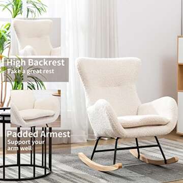Olela Modern Rocking Chair for Comfort and Style in Any Space