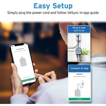 Etekcity Outdoor Smart Plug for Lights, Energy Monitoring & Control