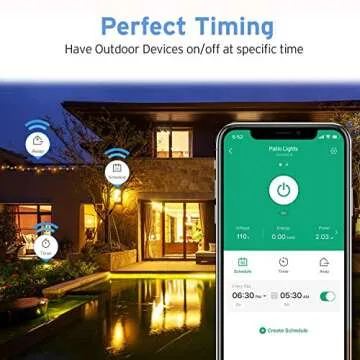Etekcity Outdoor Smart Plug for Lights, Energy Monitoring & Control