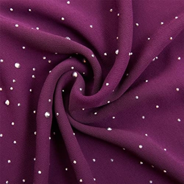 Bridal Chiffon Shawl - Gzcvba Plum C Sparkly Wrap