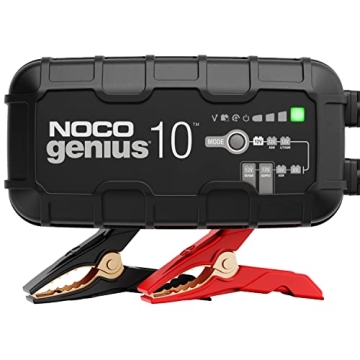 NOCO GENIUS10, 10A Smart Car Battery Charger, 6V and 12V Automotive Charger, Battery Maintainer, Tri...
