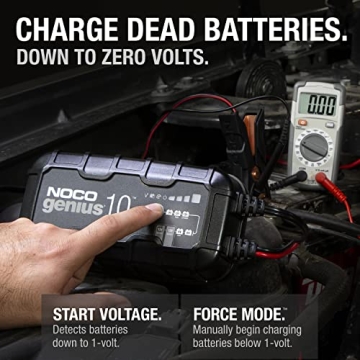 NOCO GENIUS10 Smart Car Battery Charger for All Vehicles