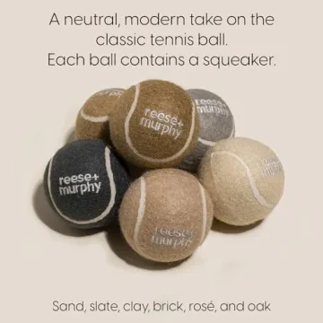 Reese+Murphy Durable Tennis Balls for All Dogs