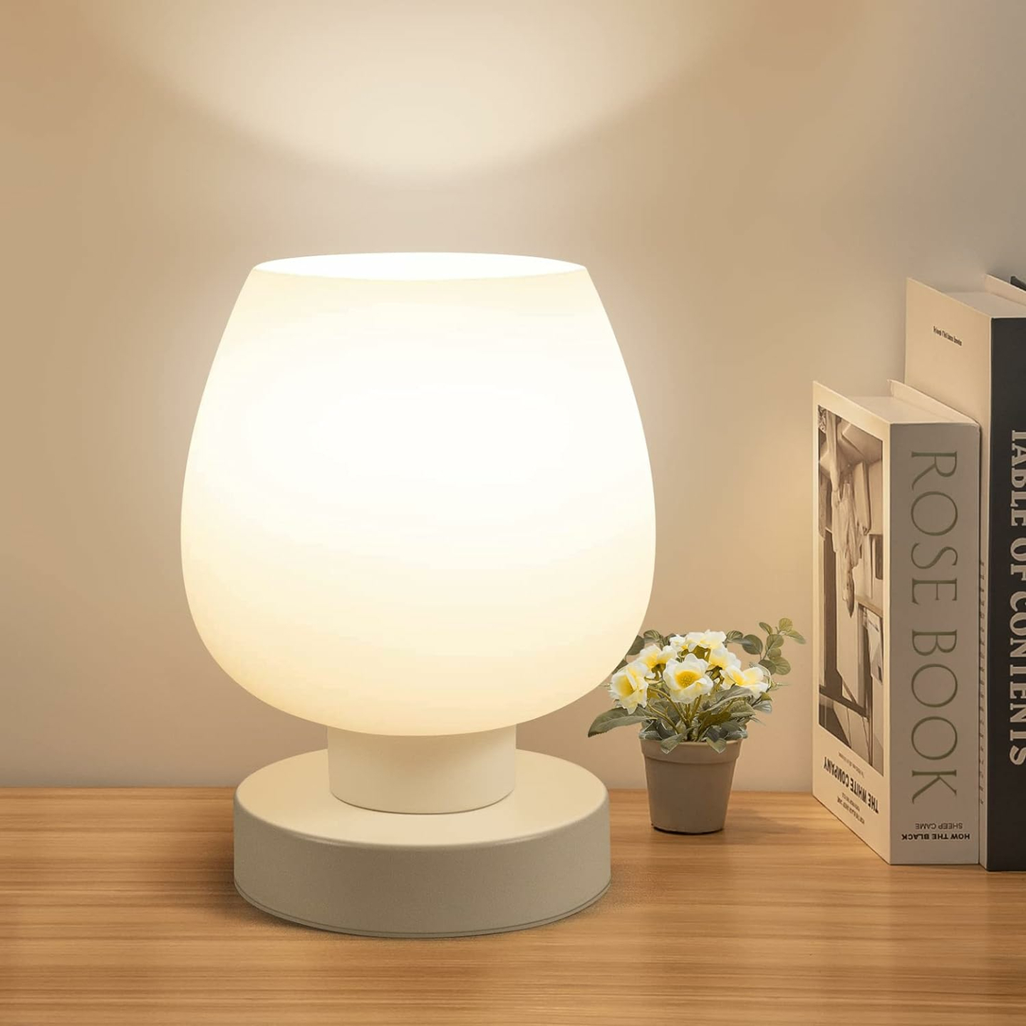 Touch Bedside Table Lamp - 3 Way Dimmable & Modern