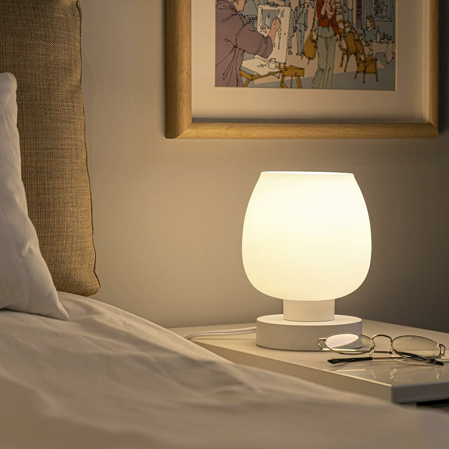 Touch Bedside Table Lamp - 3 Way Dimmable & Modern