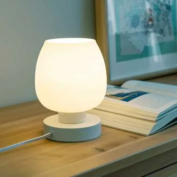 Touch Bedside Table Lamp - 3 Way Dimmable & Modern