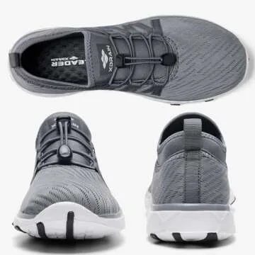 ALEADER Men's Water Shoes for Quick Drying Xdrain Adventure Beach Swim Shoes Dark Gray 10.5 D(M) US