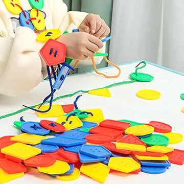 70 Pcs Montessori Lacing Toy - Creative Learning for Kids