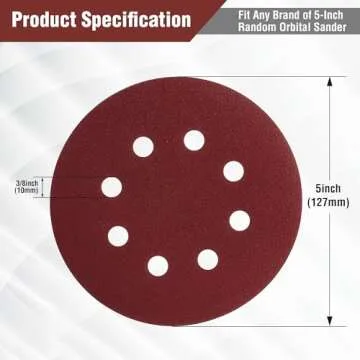 WORKPRO 150-Piece Sanding Discs Set for Woodwork