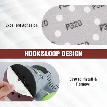 WORKPRO 150-Piece Sanding Discs Set for Woodwork