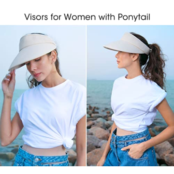 Lightweight UV Protection Sun Visor Hat for Women