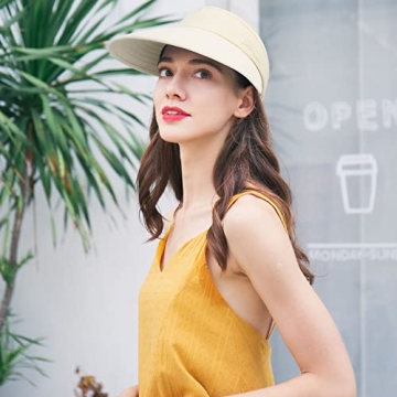 Lightweight UV Protection Sun Visor Hat for Women