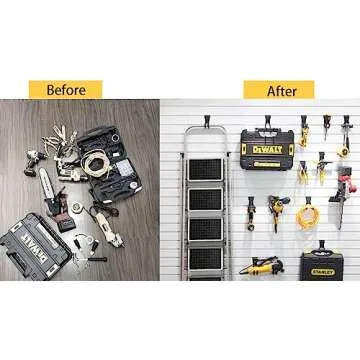 ATOOLA Slatwall Hooks - 14 Pack Utility Hooks for Garage Organization