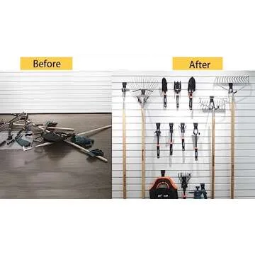 ATOOLA 14 Pack Slatwall Hooks for Garage Organization