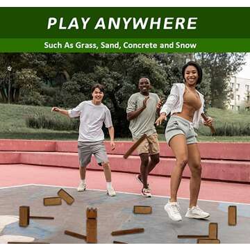 SunNordic Rubber Kubb Game Set