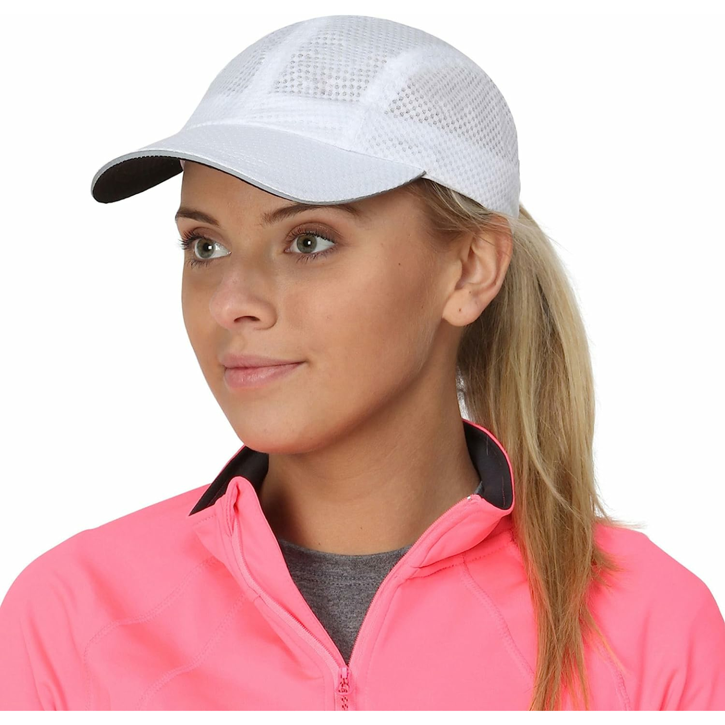 Lightweight Women's Running Cap with Reflective Trim