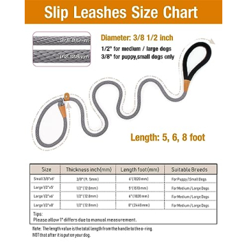 Lynxking Slip Lead Dog Leash for Training and Walking