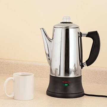 SOWTECH 12 Cup Stainless Steel Coffee Percolator