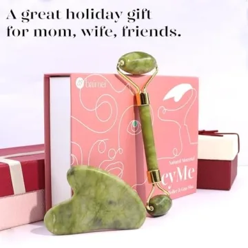 BAIMEI Gua Sha Stones & Jade Roller for Skincare