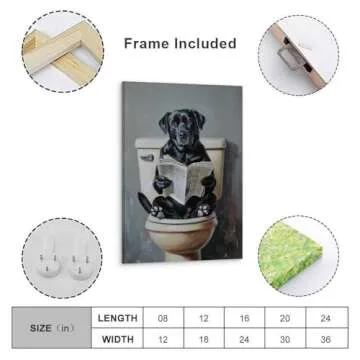 Whimsical Labrador Canvas Art for Dog Lovers Decor